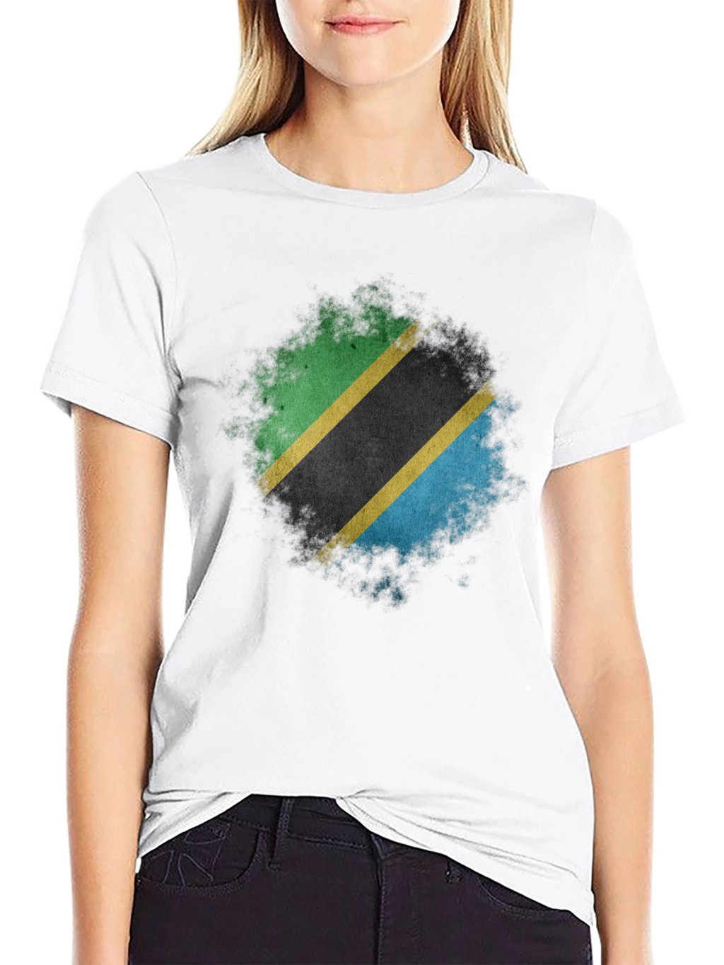 Tanzania Flag T-Shirt - Distressed Design