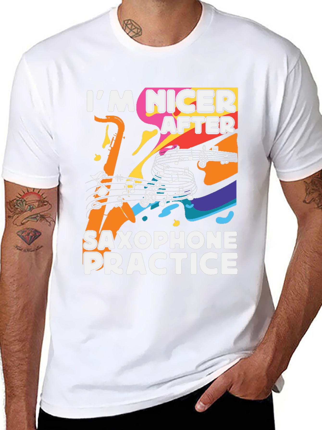 Funny Saxophone Practice T-Shirt