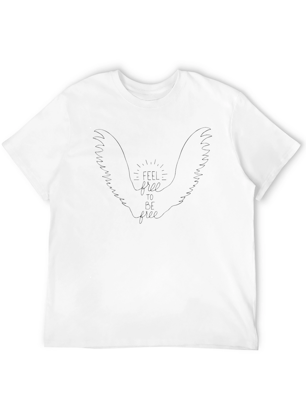 Feel Free Wings Graphic Tee - Casual Comfort