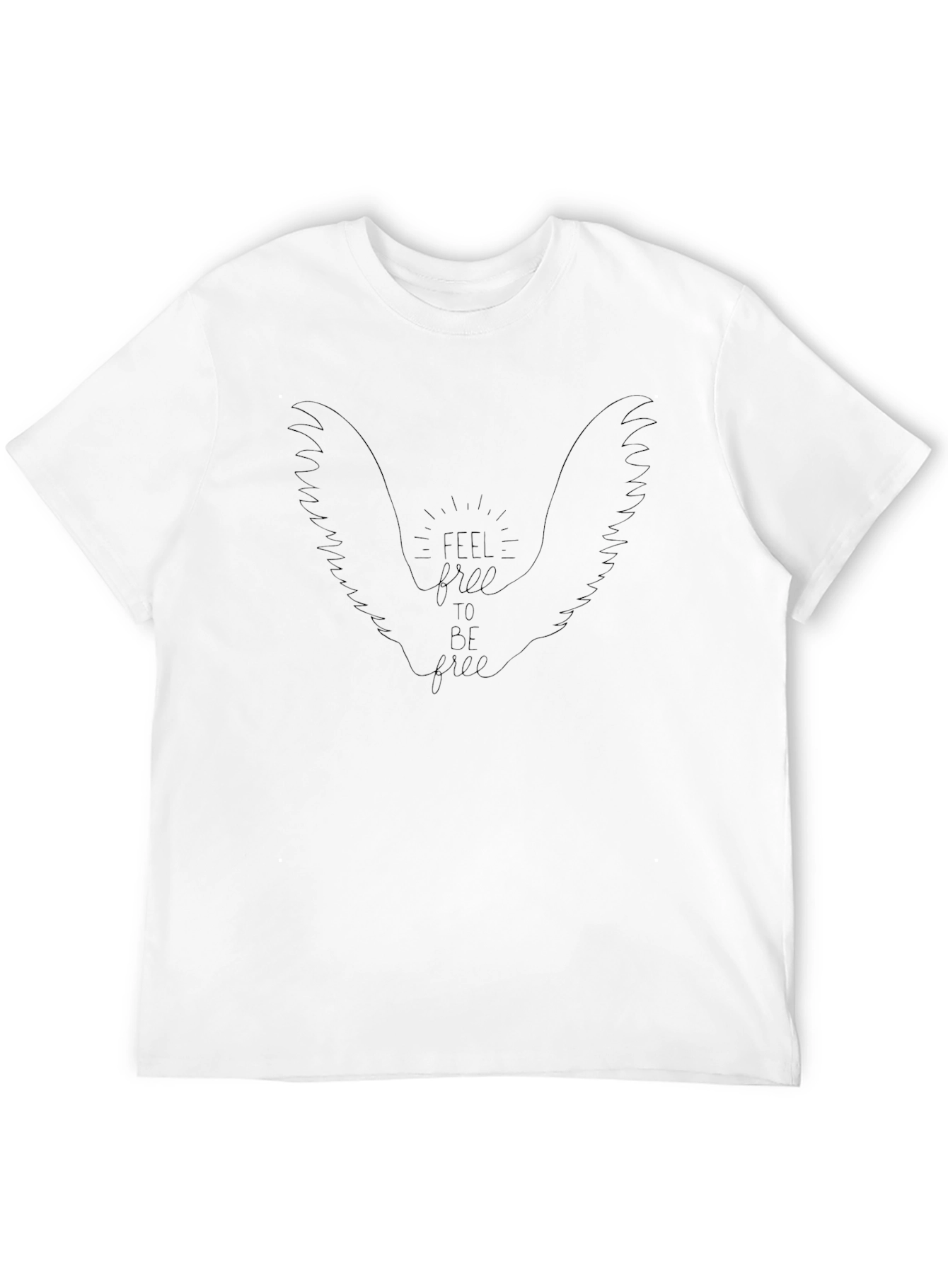 Feel Free Wings Graphic Tee - Casual Comfort