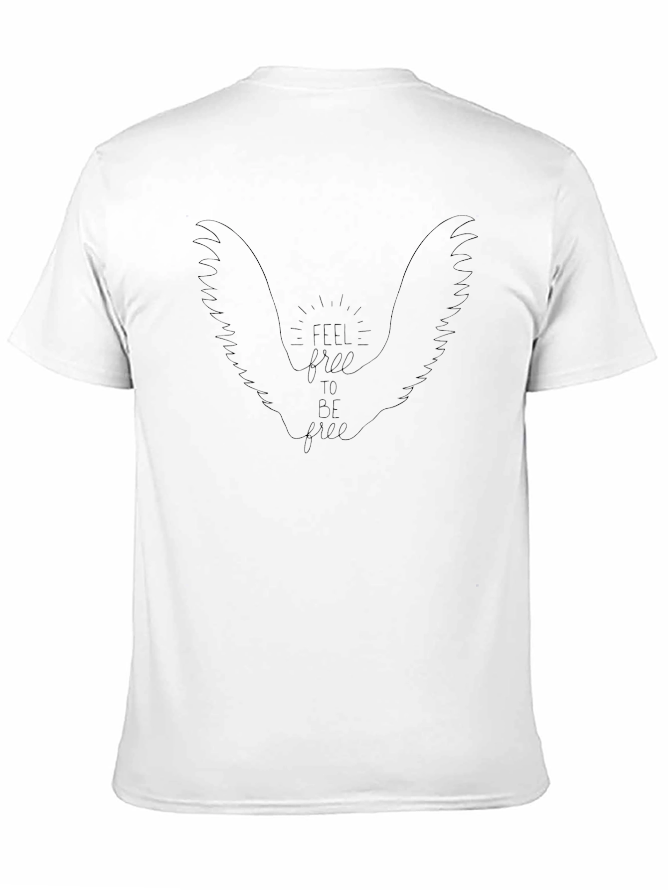 Feel Free Wings Graphic Tee - Casual Comfort