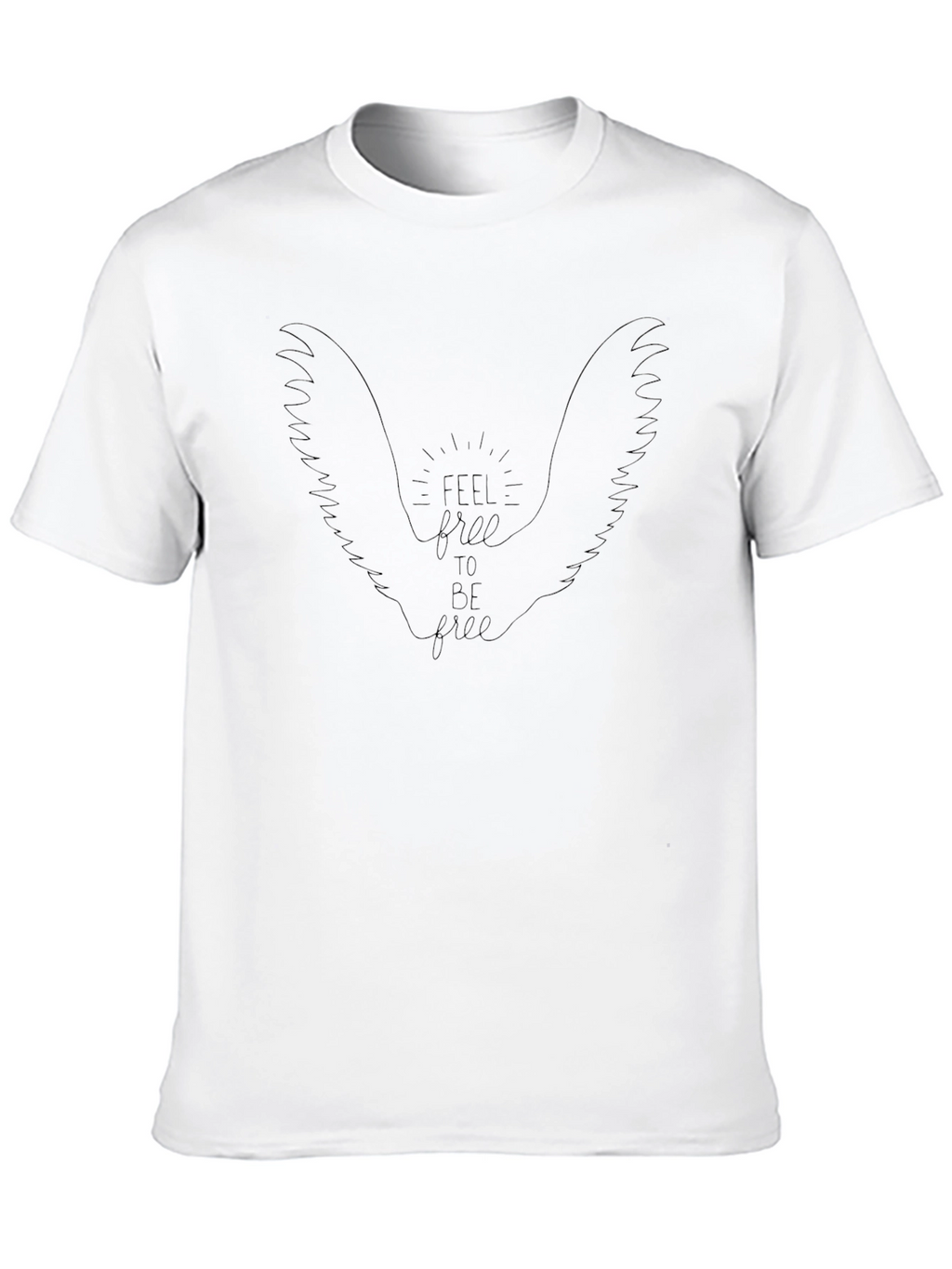 Feel Free Wings Graphic Tee - Casual Comfort