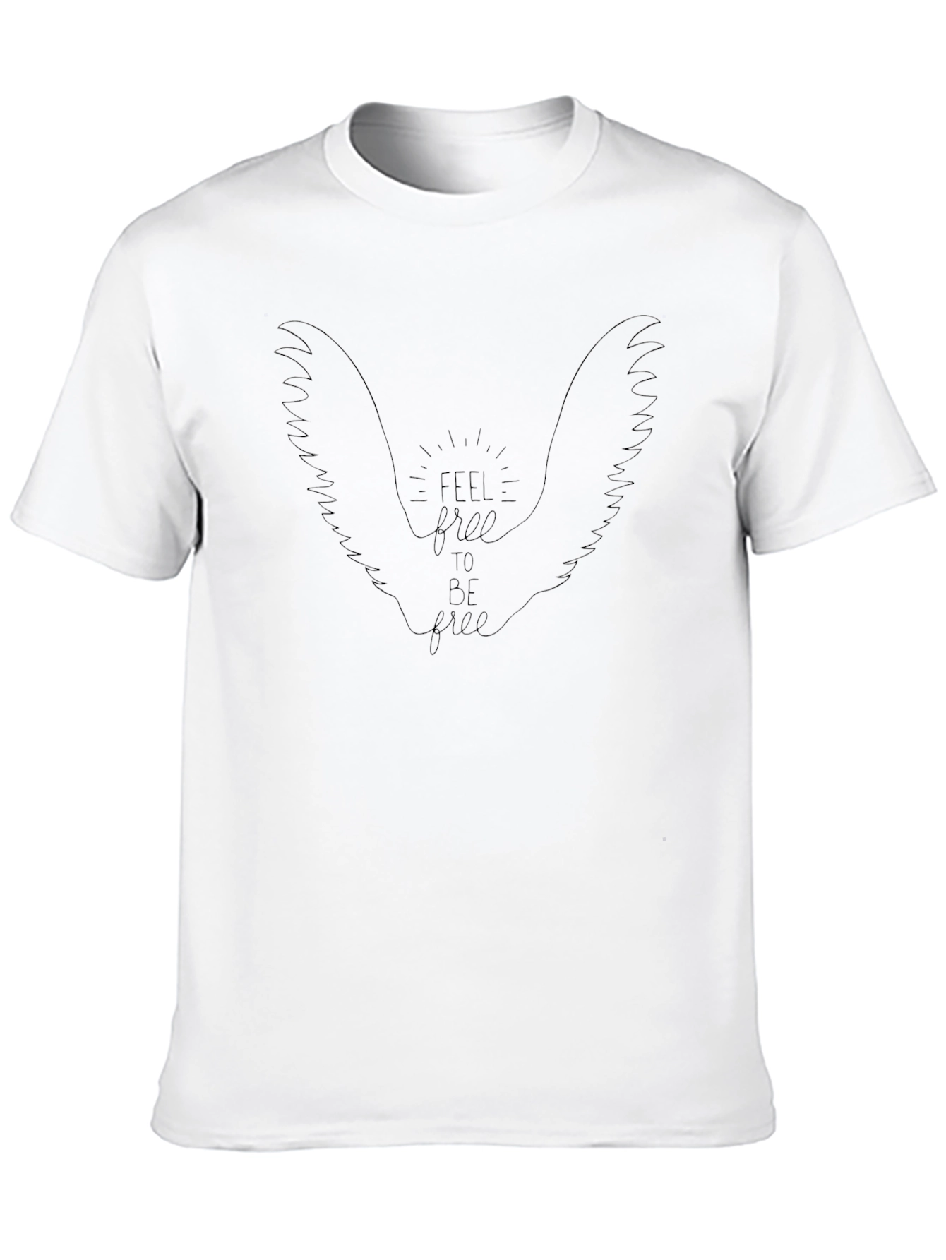 Feel Free Wings Graphic Tee - Casual Comfort