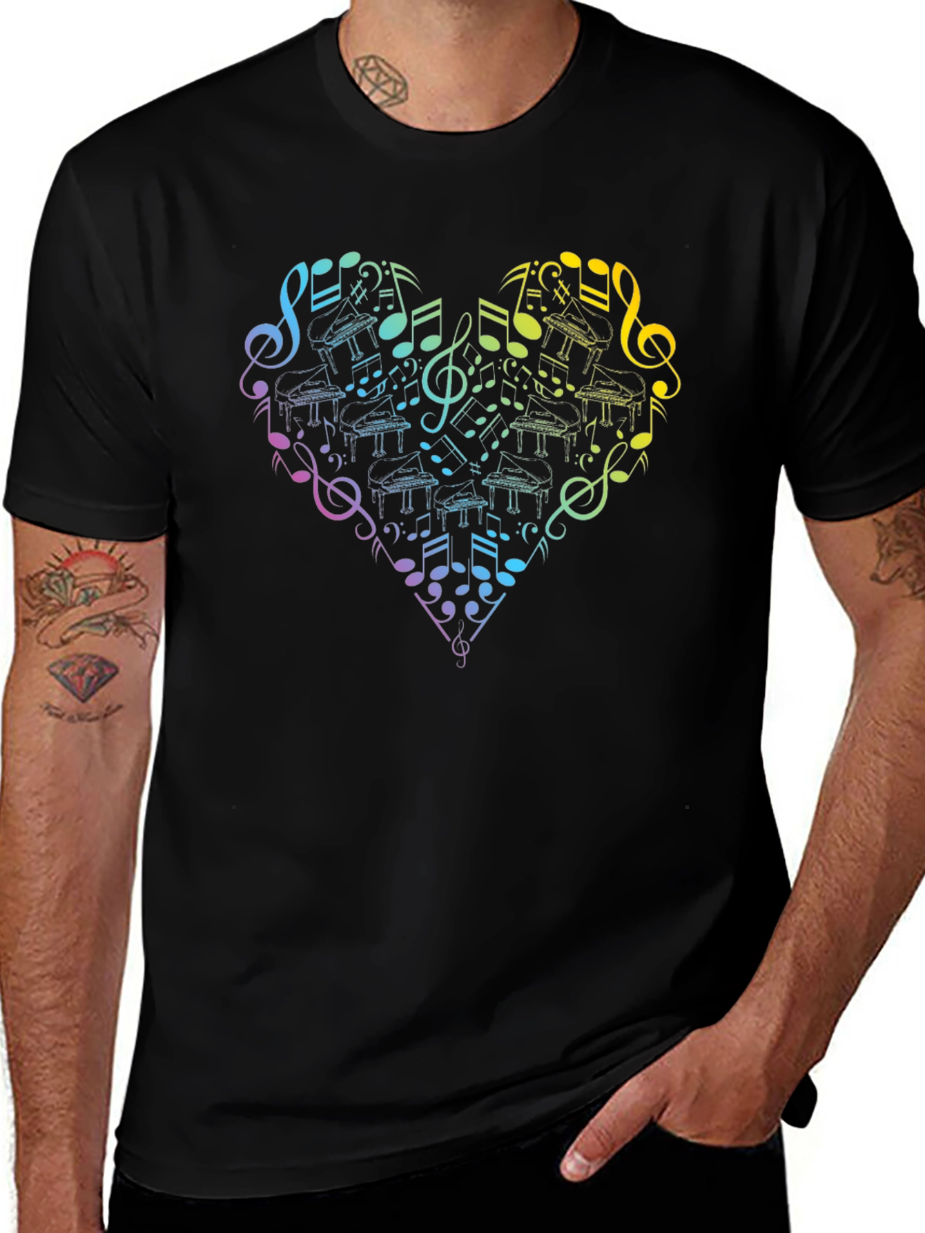 Music Lover Heart T-Shirt