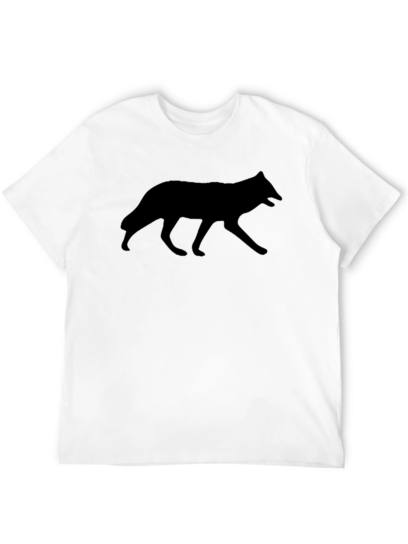 Wolf Silhouette Black T-Shirt