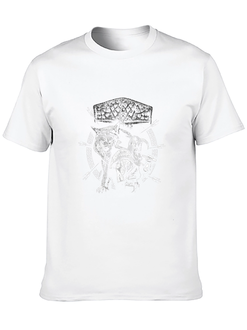 Viking Wolf T-Shirt - Nordic Mythology Tee