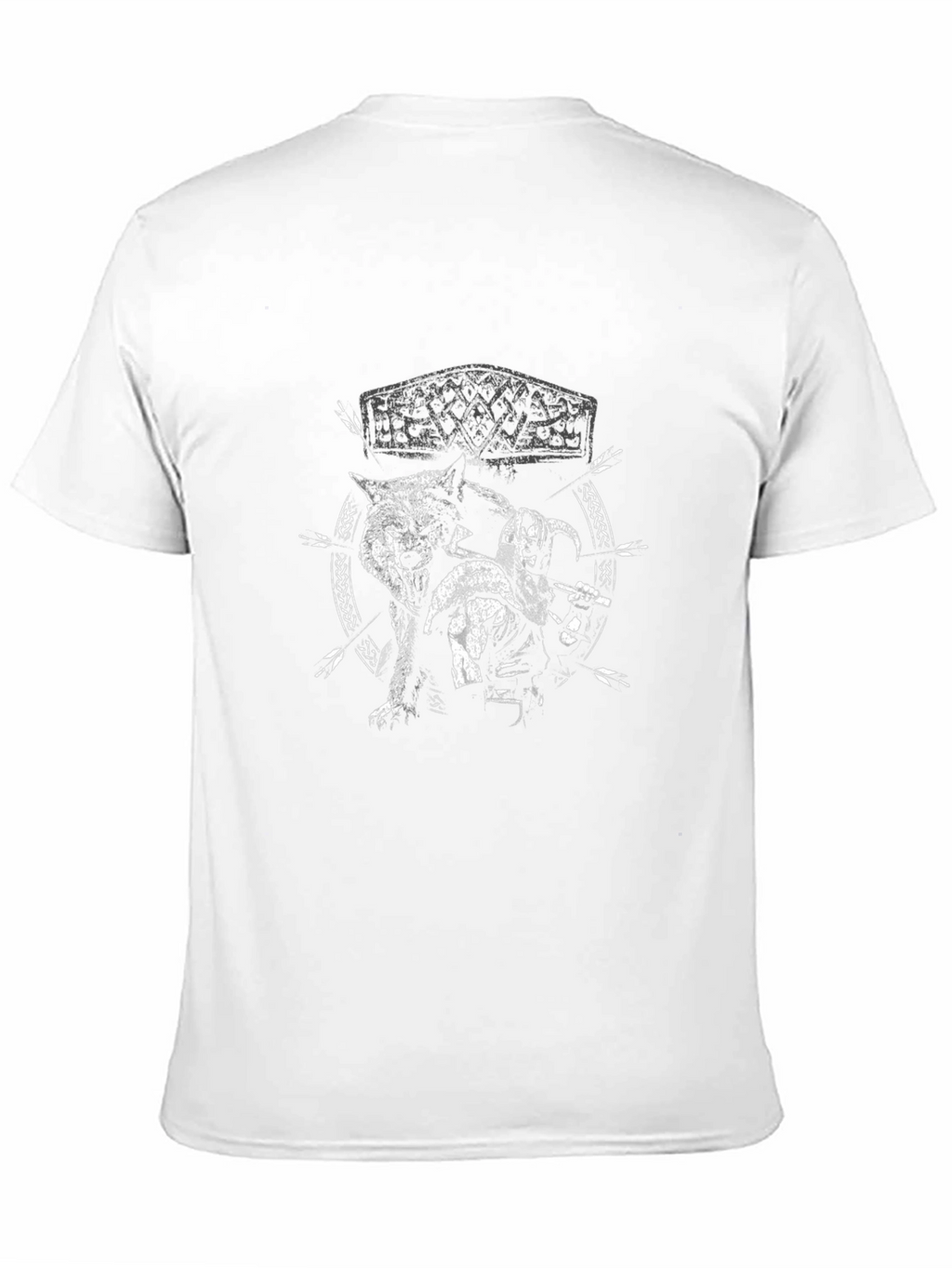 Viking Wolf T-Shirt - Nordic Mythology Tee