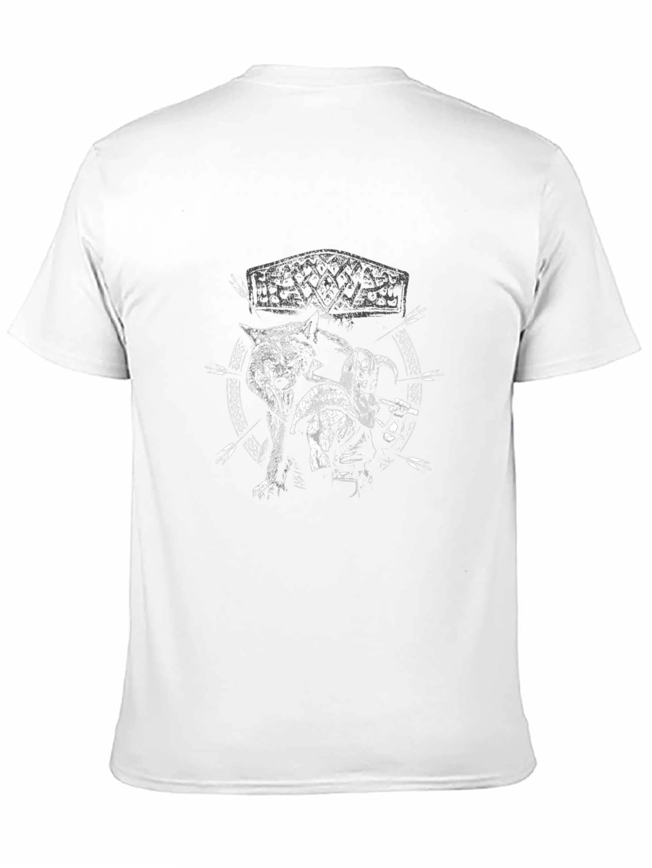 Viking Wolf T-Shirt - Nordic Mythology Tee