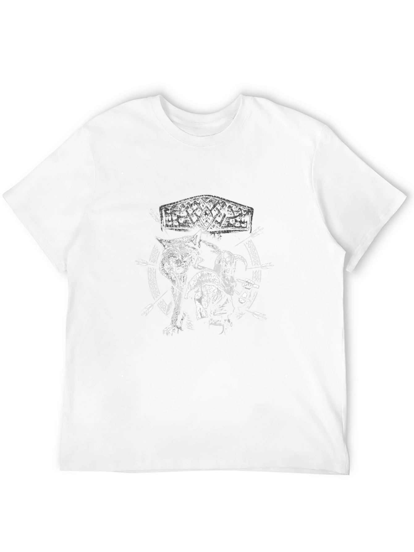 Viking Wolf T-Shirt - Nordic Mythology Tee