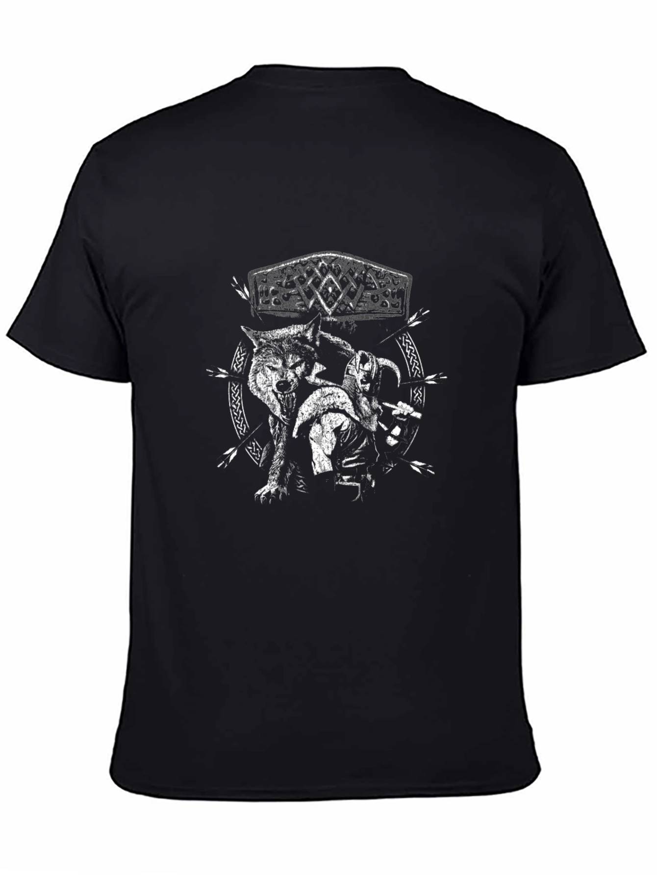 Viking Wolf T-Shirt - Nordic Mythology Tee