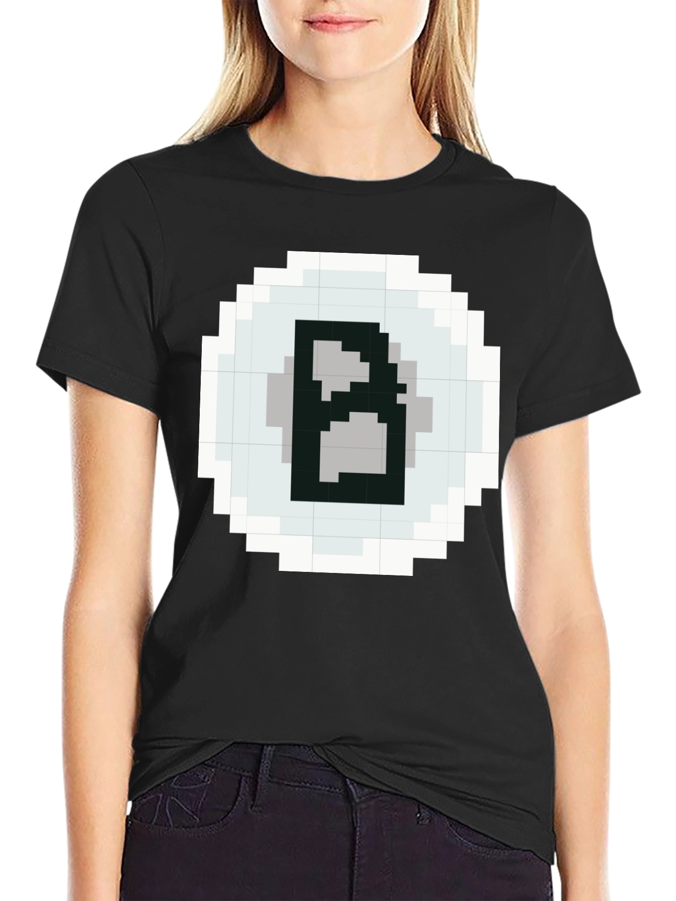 Pixelated B T-Shirt - Retro Gaming Style Tee