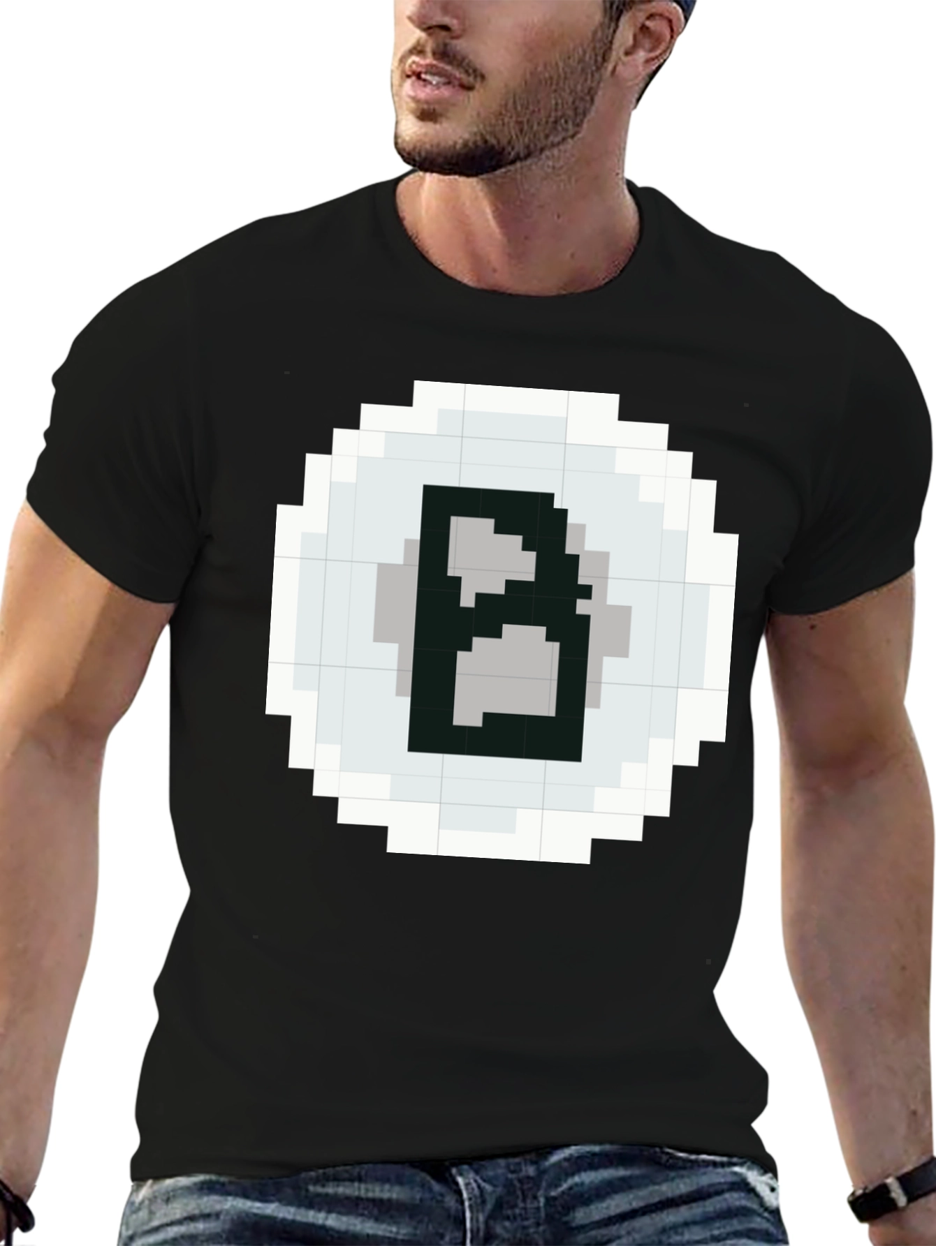 Pixelated B T-Shirt - Retro Gaming Style Tee
