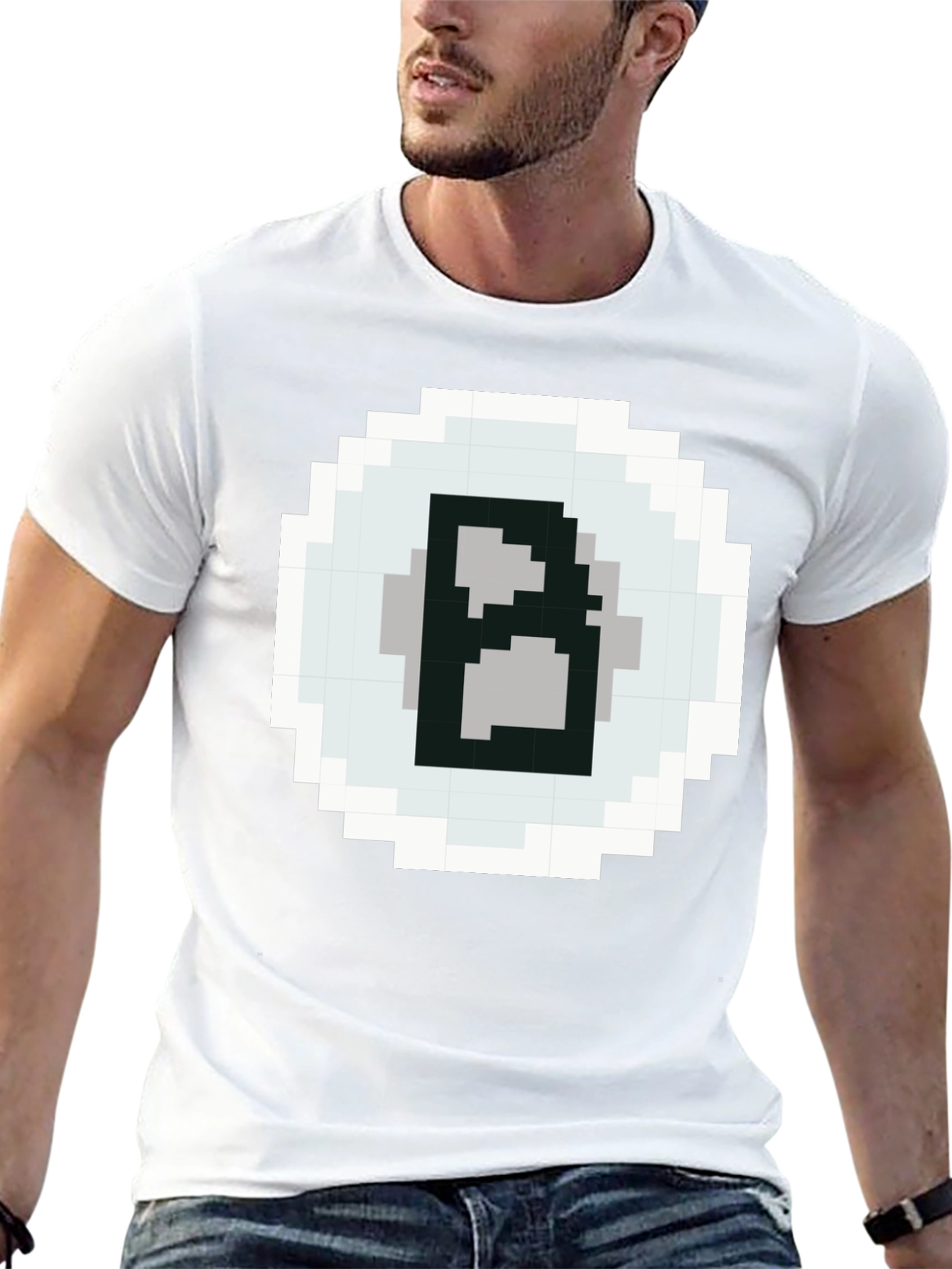 Pixelated B T-Shirt - Retro Gaming Style Tee