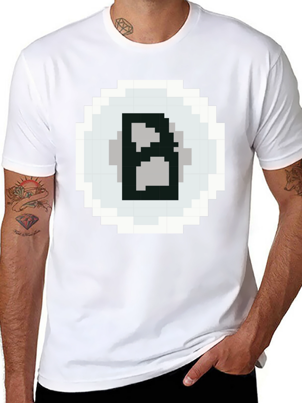 Pixelated B T-Shirt - Retro Gaming Style Tee