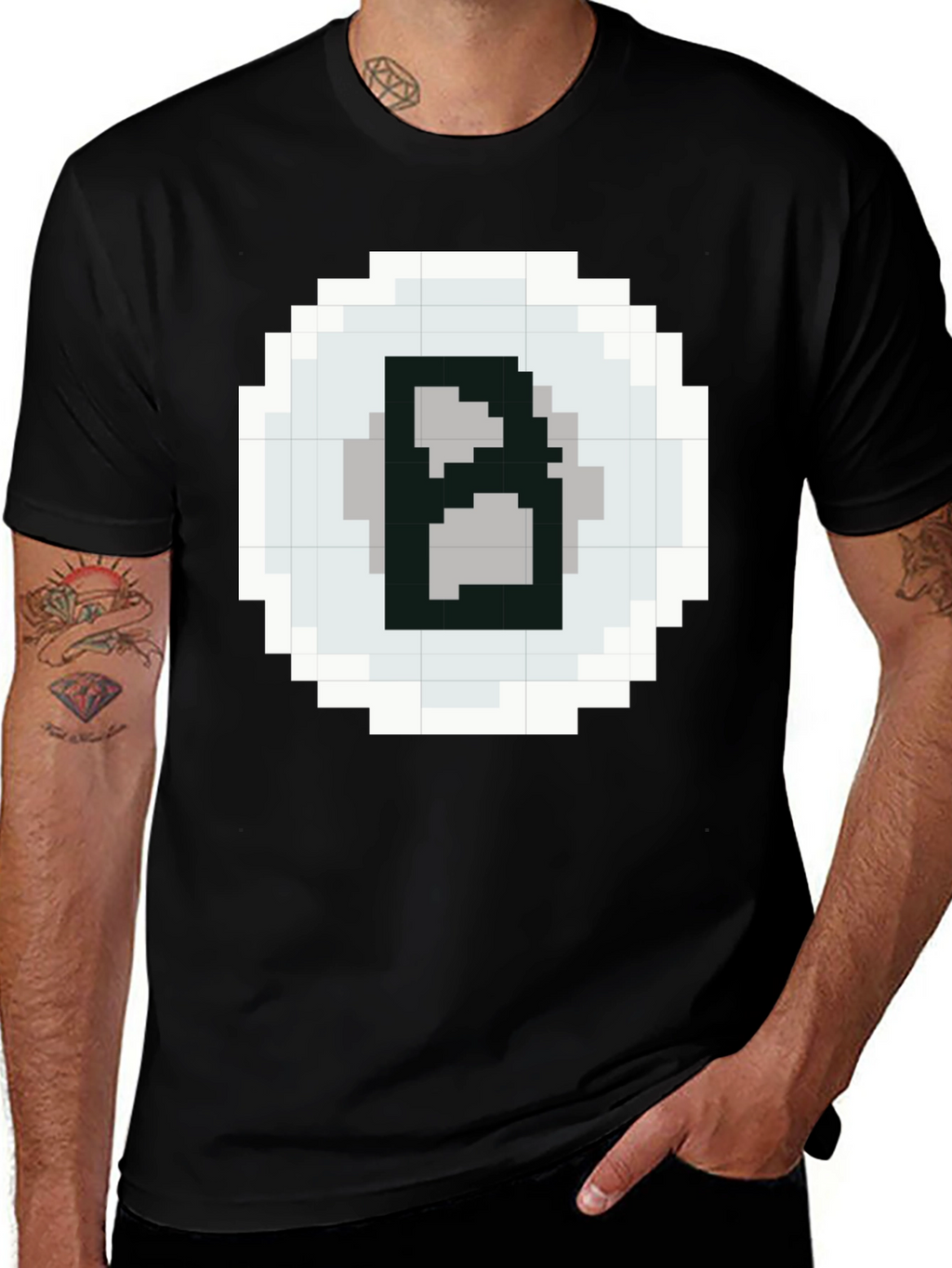 Pixelated B T-Shirt - Retro Gaming Style Tee