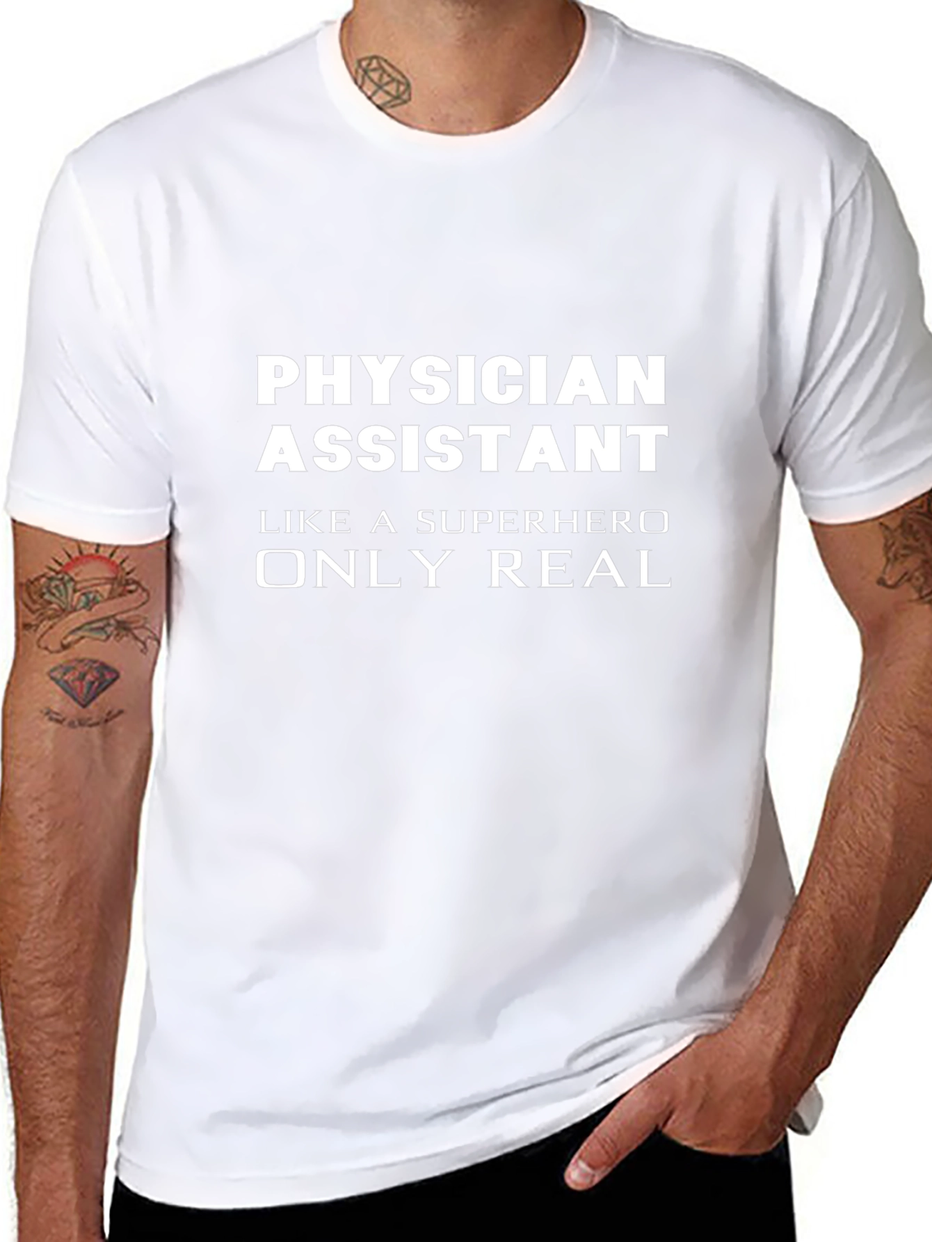 Physician Assistant Superhero Graphic T-Shirt