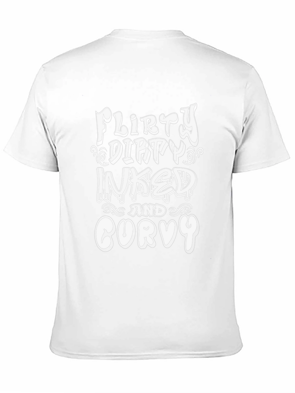 Flirty Dirty Inked Curvy Graphic T-Shirt