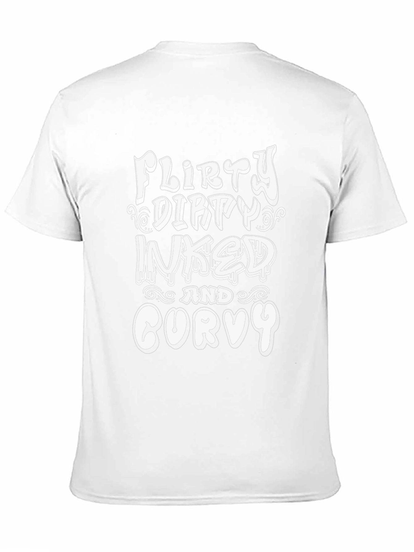 Flirty Dirty Inked Curvy Graphic T-Shirt