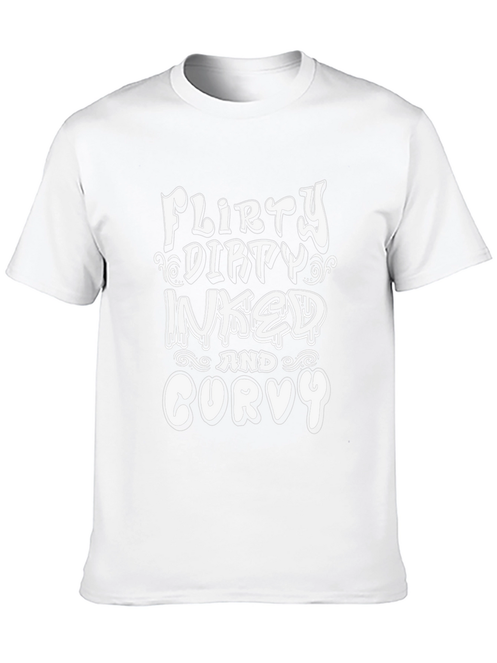 Flirty Dirty Inked Curvy Graphic T-Shirt