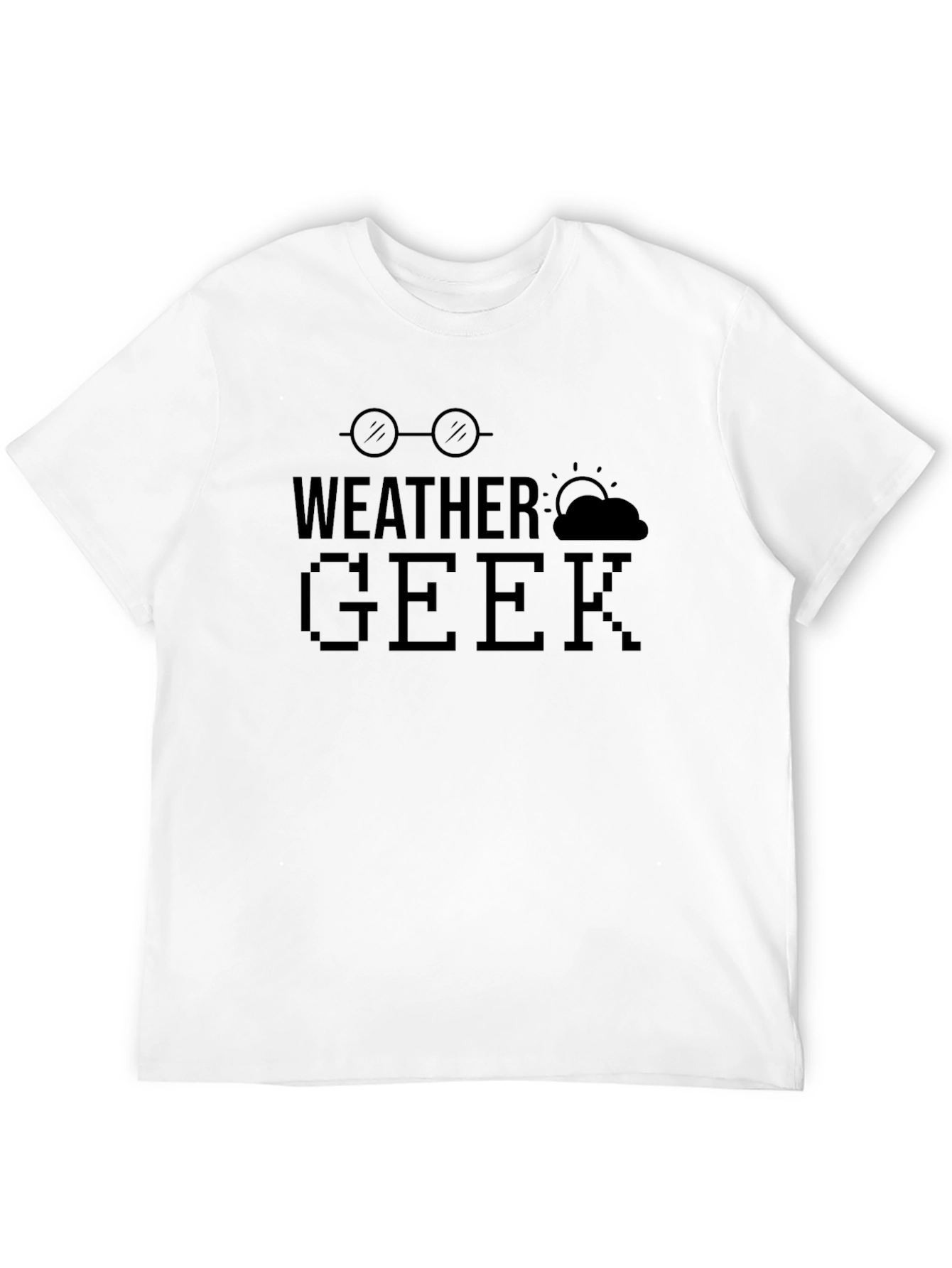 Weather Geek Black Graphic T-Shirt