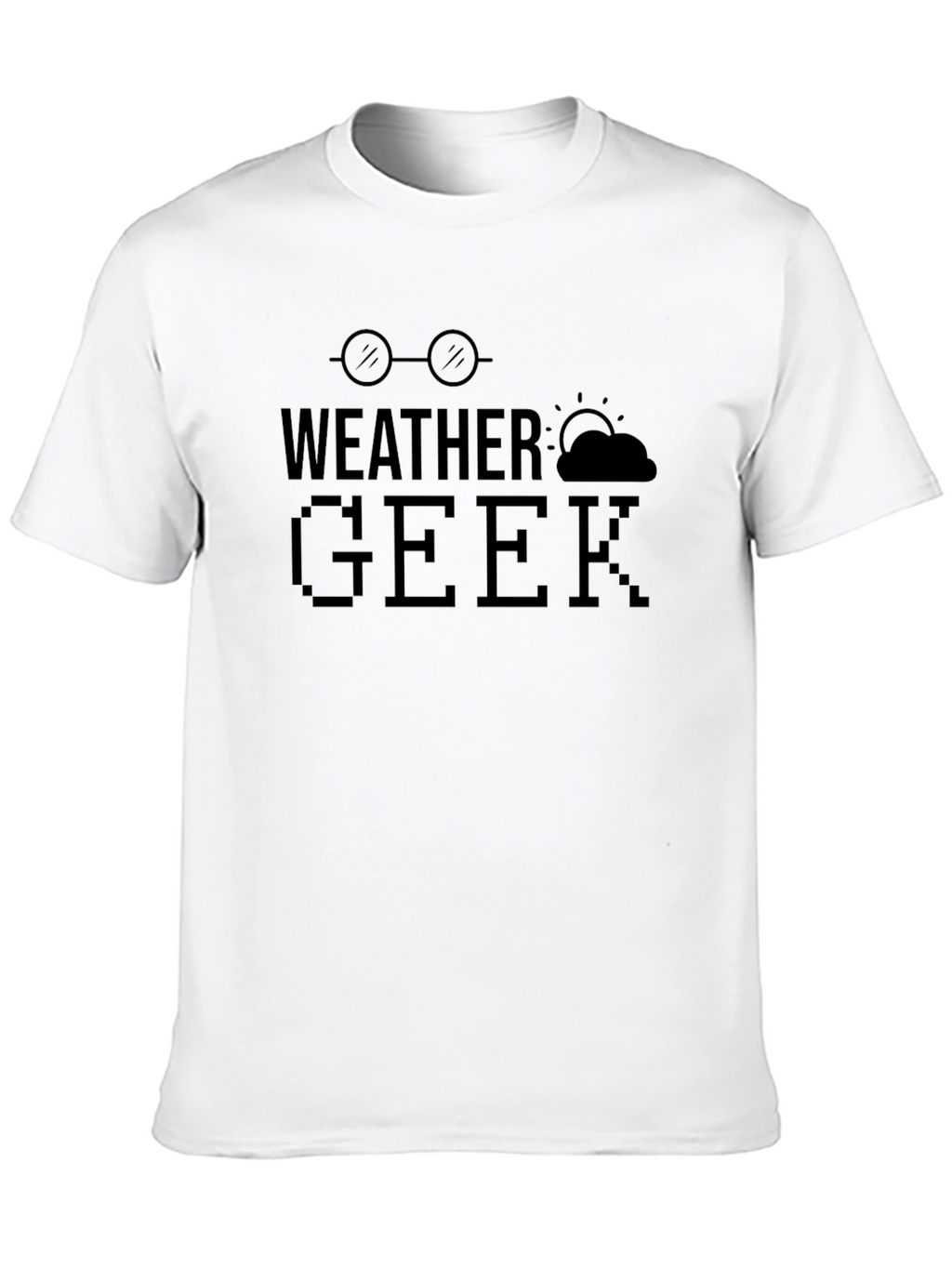 Weather Geek Black Graphic T-Shirt