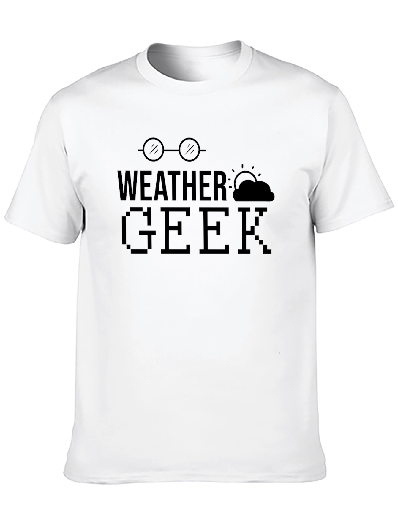 Weather Geek Black Graphic T-Shirt