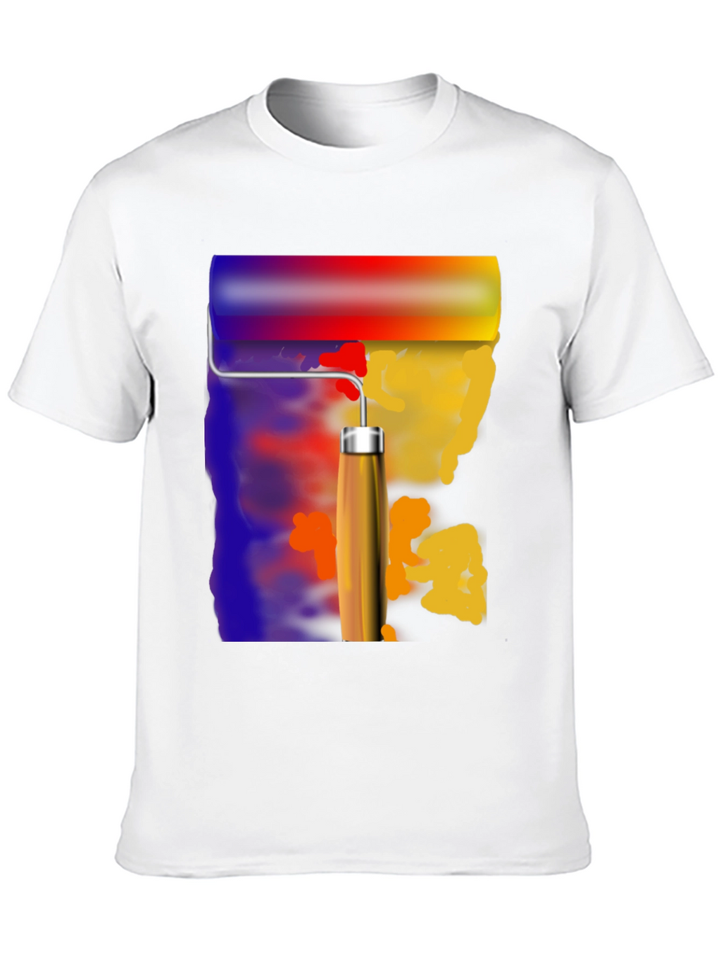 Painters Touch Graphic Tee - Artistic Roll Design