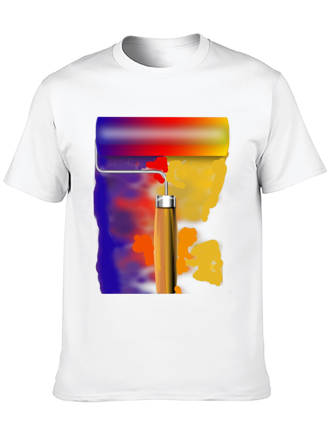 Painters Touch Graphic Tee - Artistic Roll Design