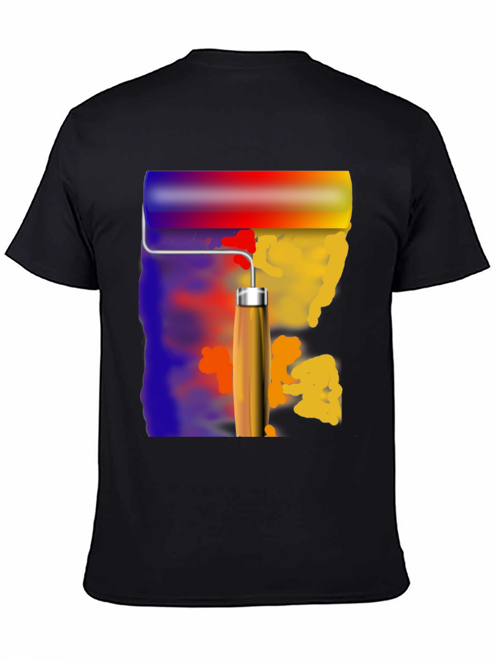 Painters Touch Graphic Tee - Artistic Roll Design