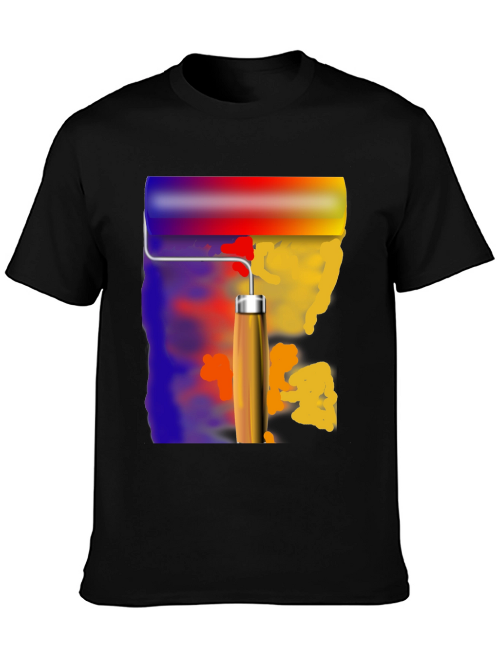 Painters Touch Graphic Tee - Artistic Roll Design