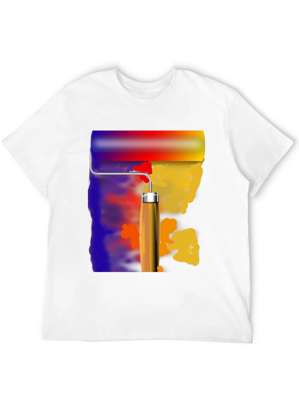 Painters Touch Graphic Tee - Artistic Roll Design