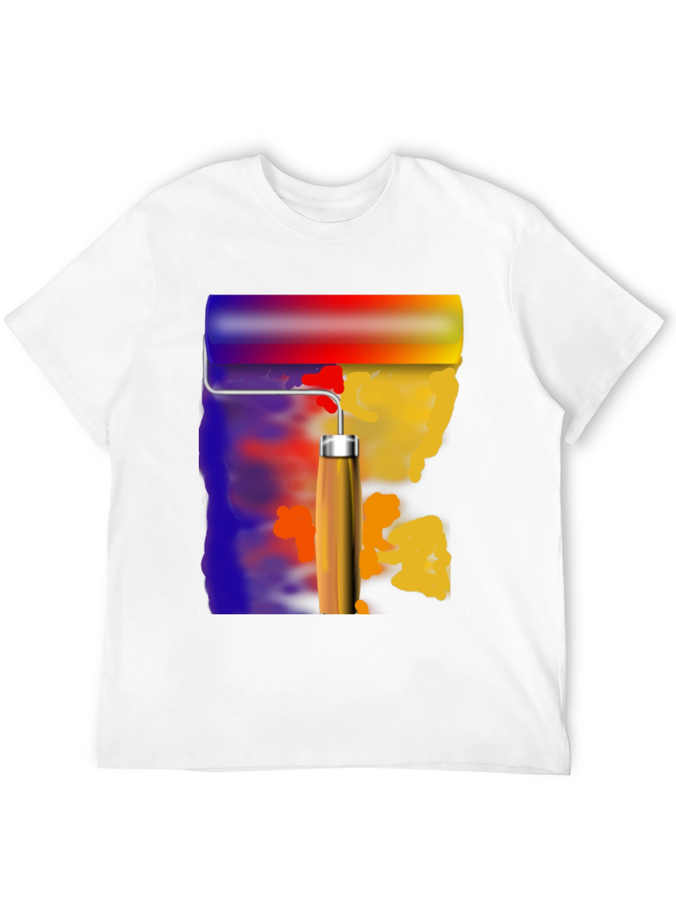 Painters Touch Graphic Tee - Artistic Roll Design