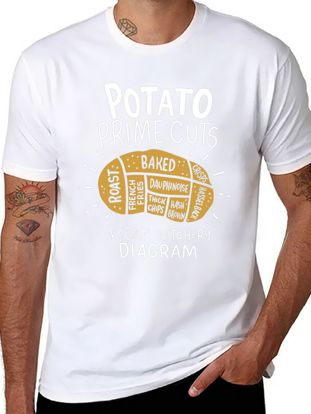 Potato Prime Cuts Vegan Butcher T-Shirt