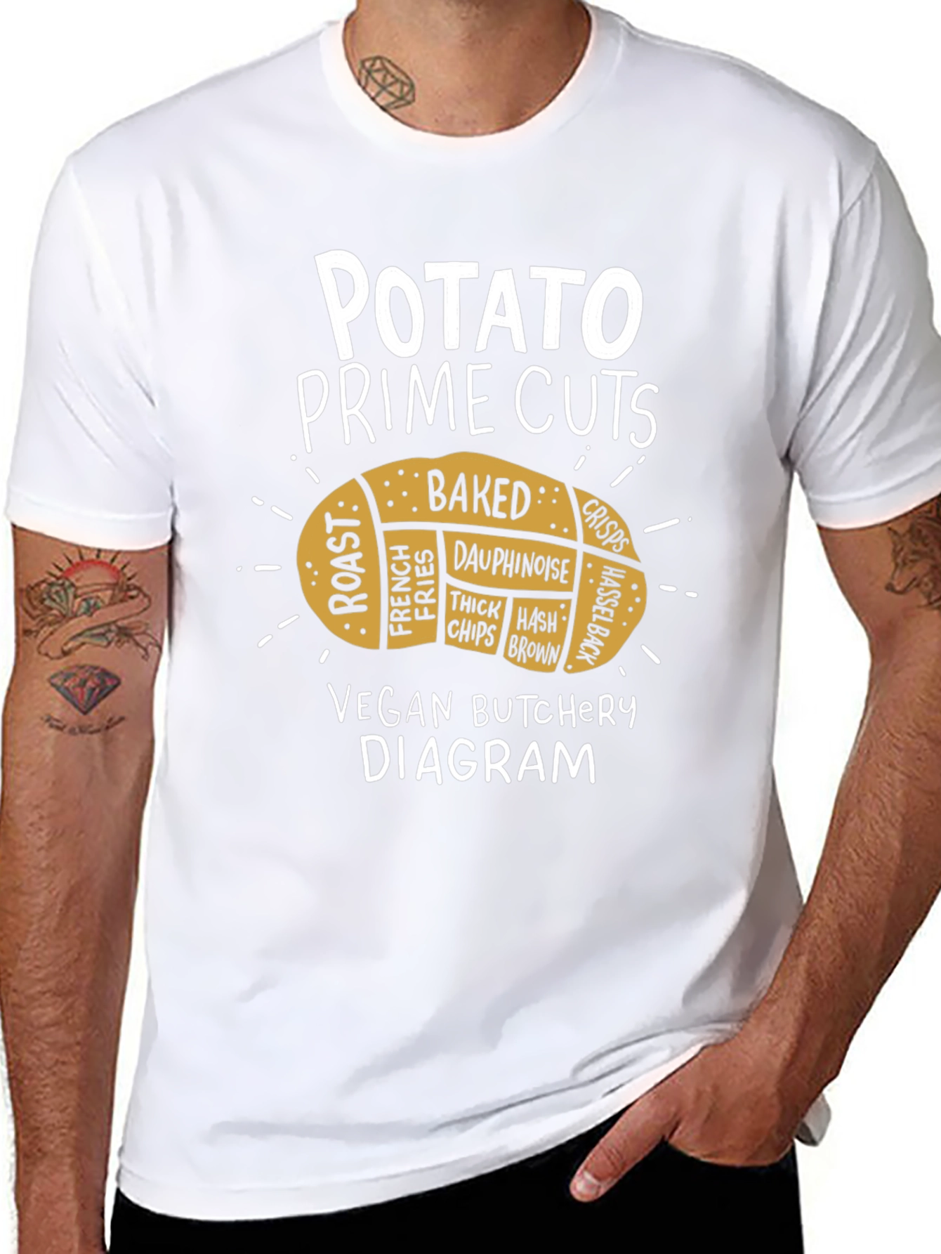 Potato Prime Cuts Vegan Butcher T-Shirt