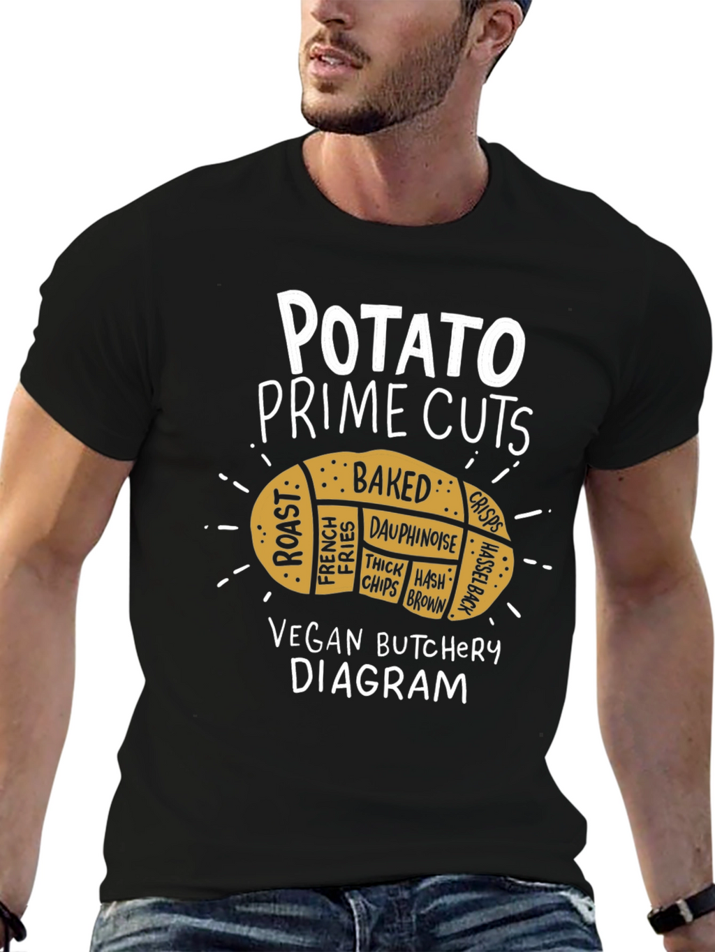Potato Prime Cuts Vegan Butcher T-Shirt