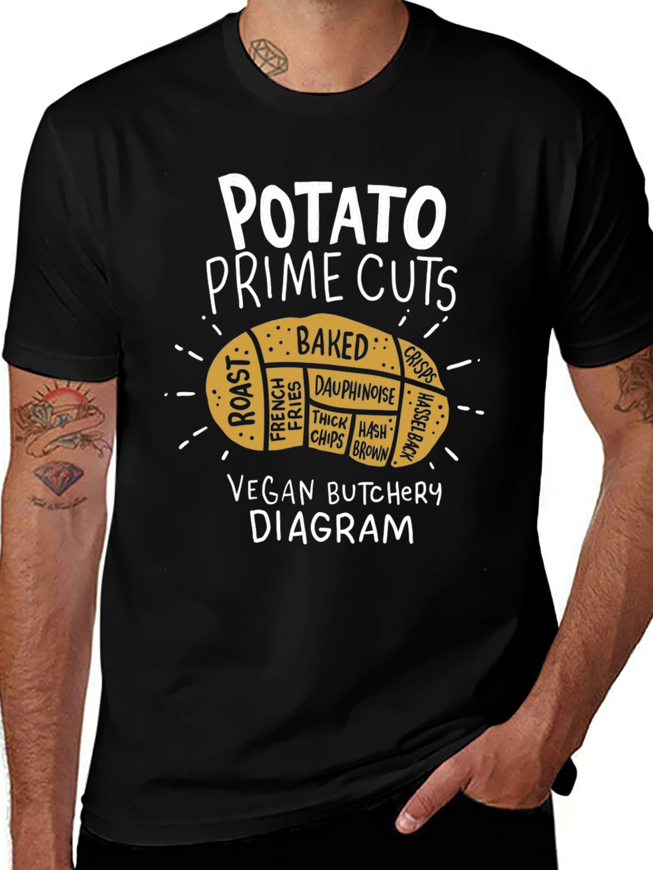 Potato Prime Cuts Vegan Butcher T-Shirt