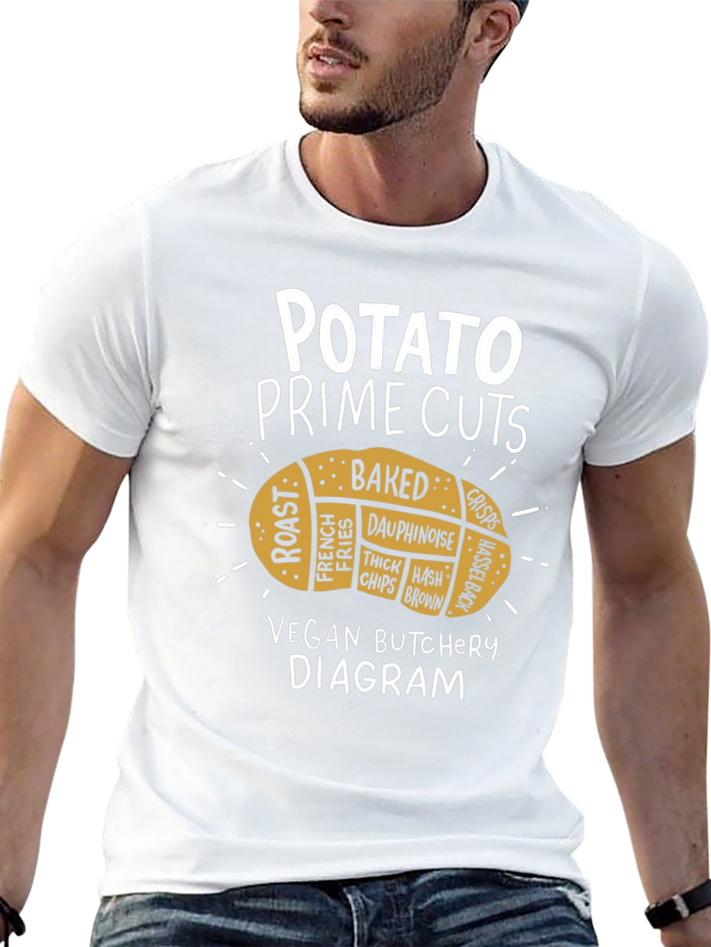 Potato Prime Cuts Vegan Butcher T-Shirt