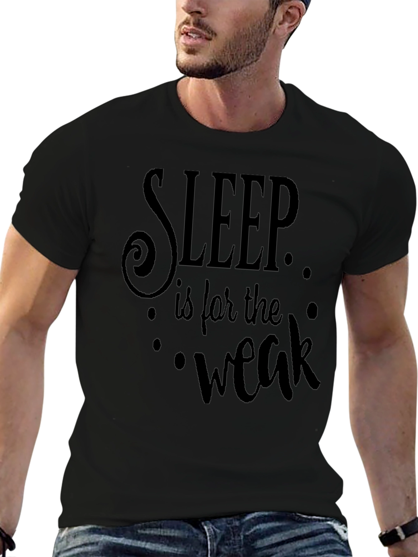 Sleep is for the Weak Black Graphic Tee