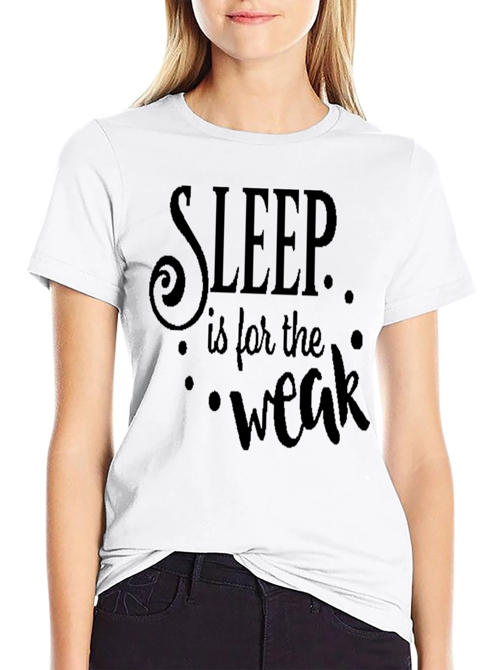 Sleep is for the Weak Black Graphic Tee
