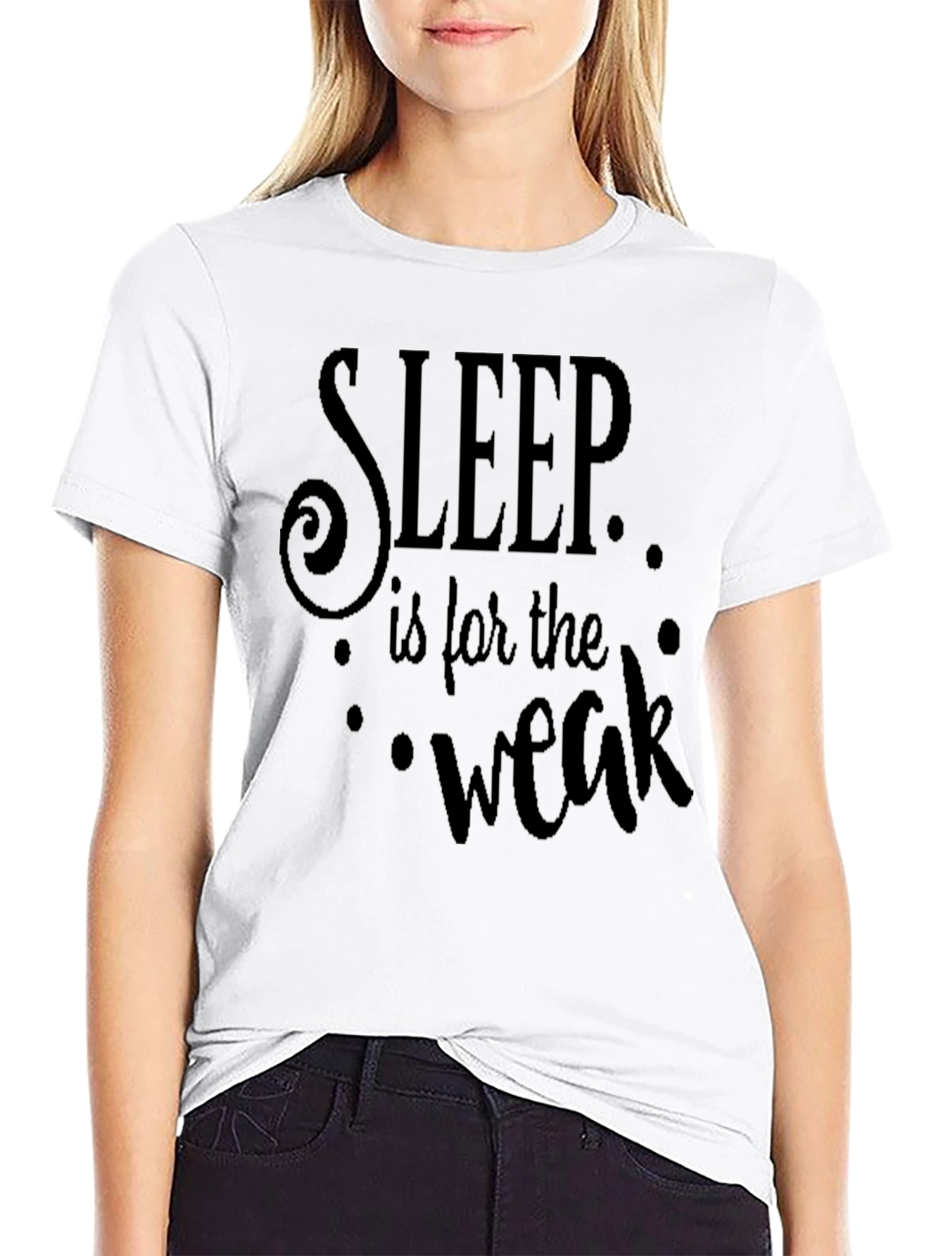 Sleep is for the Weak Black Graphic Tee