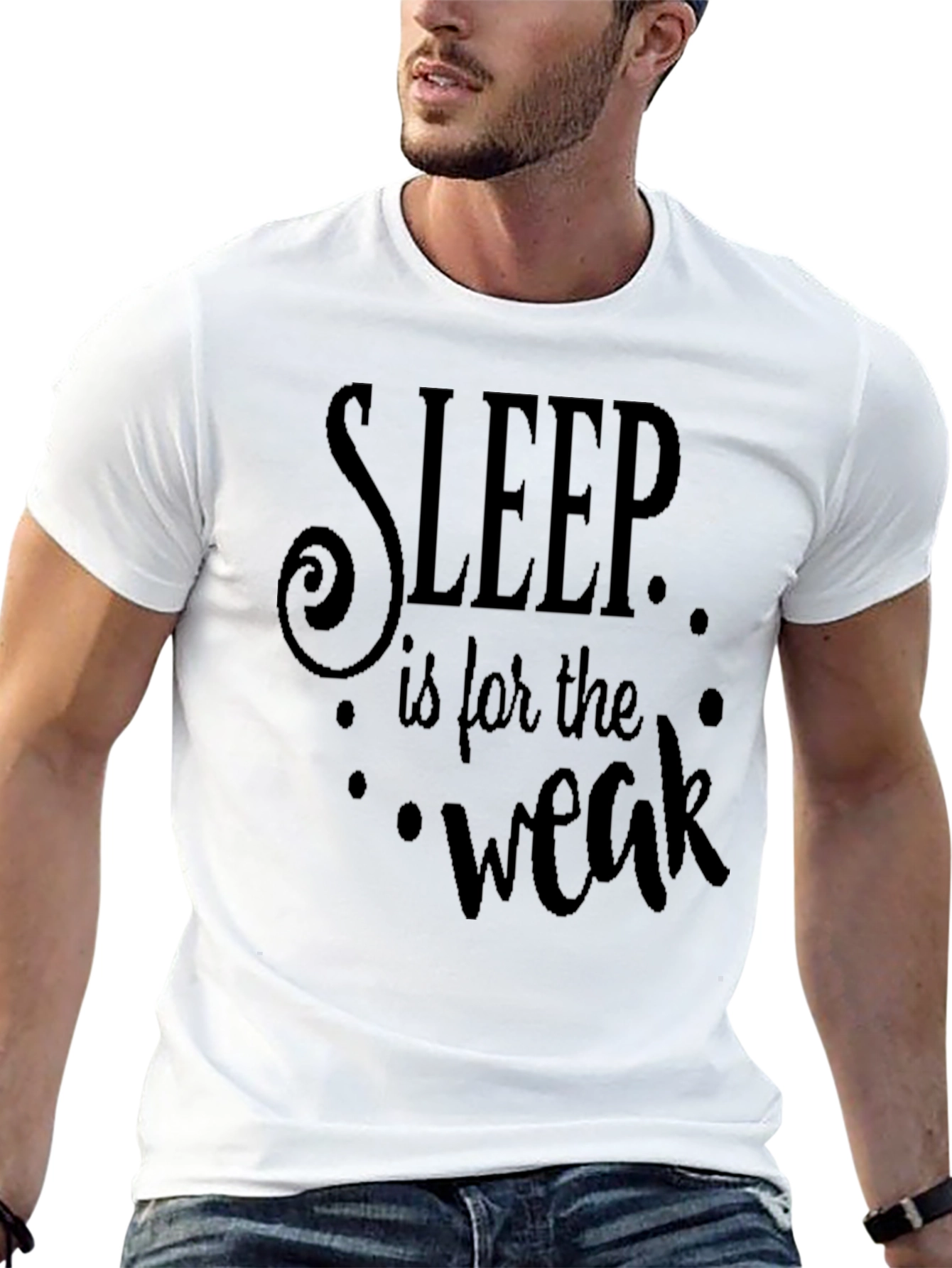 Sleep is for the Weak Black Graphic Tee