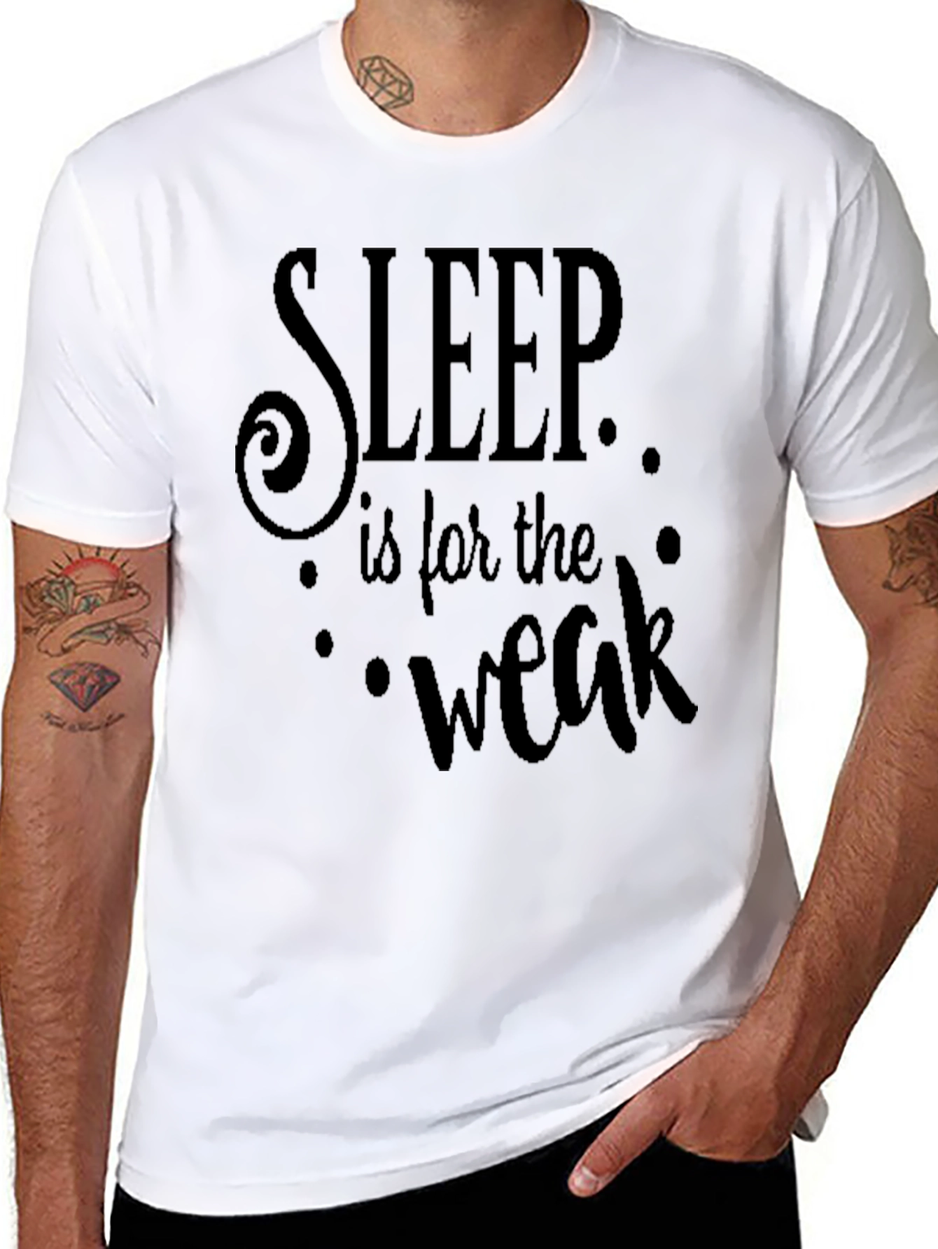 Sleep is for the Weak Black Graphic Tee