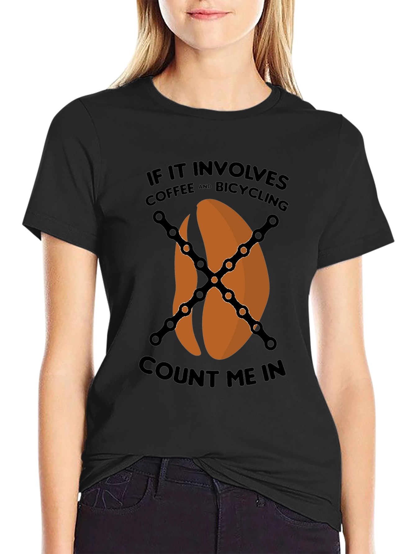 Coffee & Bicycling T-Shirt - Count Me In!