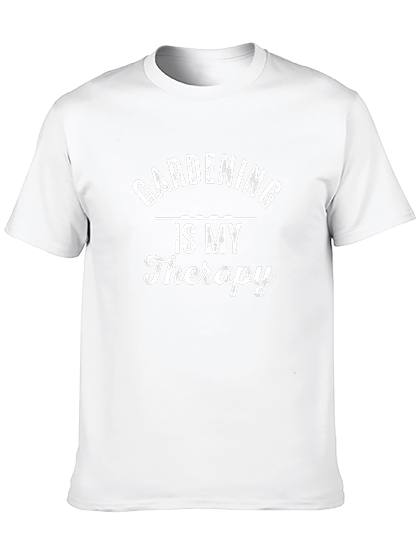 Gardening is My Therapy Black T-Shirt