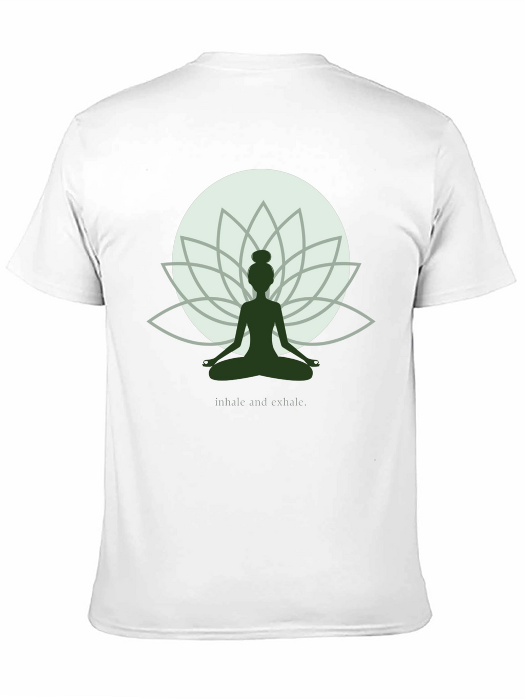 Zen Lotus Yoga T-Shirt - Inhale Exhale Graphic Tee