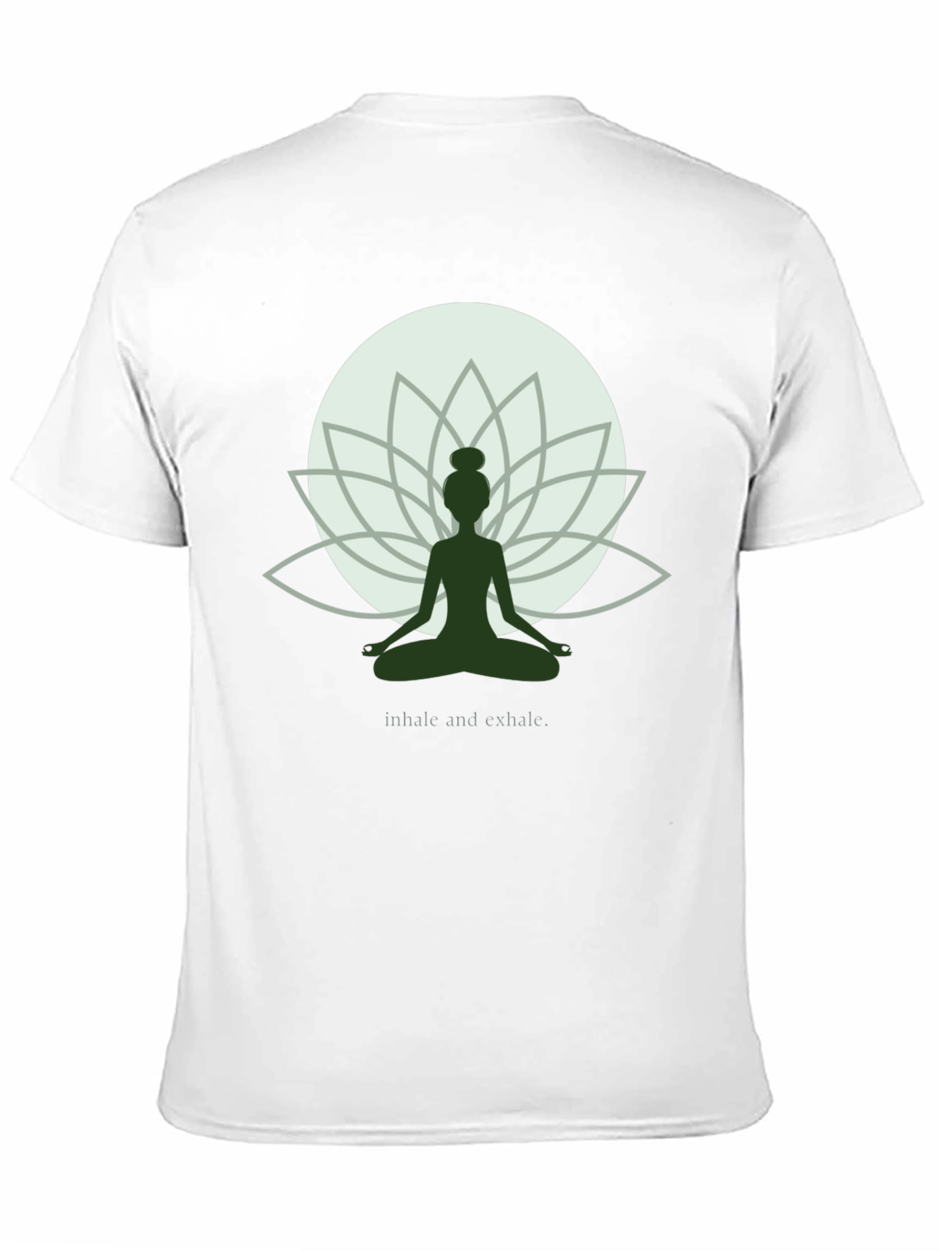 Zen Lotus Yoga T-Shirt - Inhale Exhale Graphic Tee