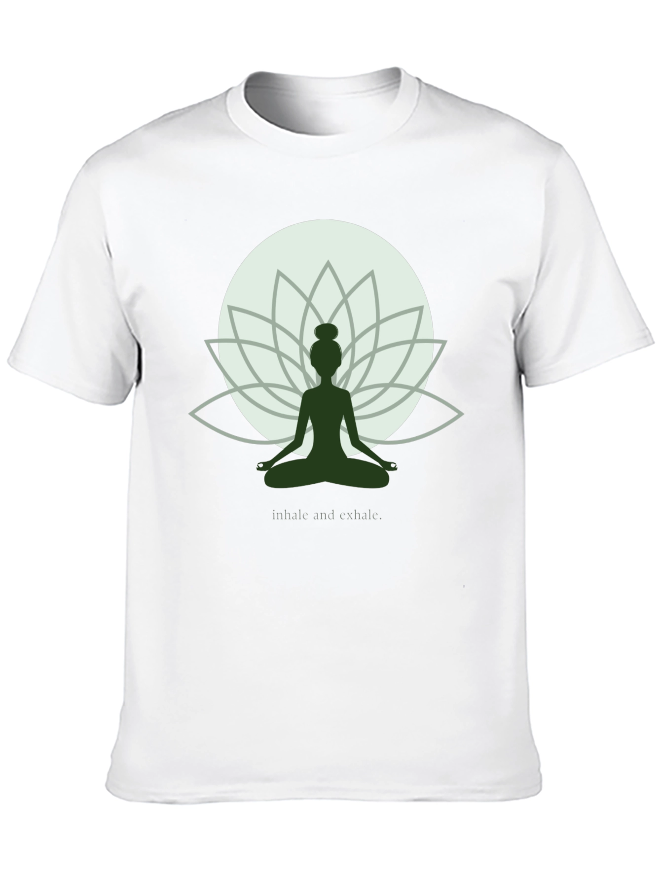 Zen Lotus Yoga T-Shirt - Inhale Exhale Graphic Tee