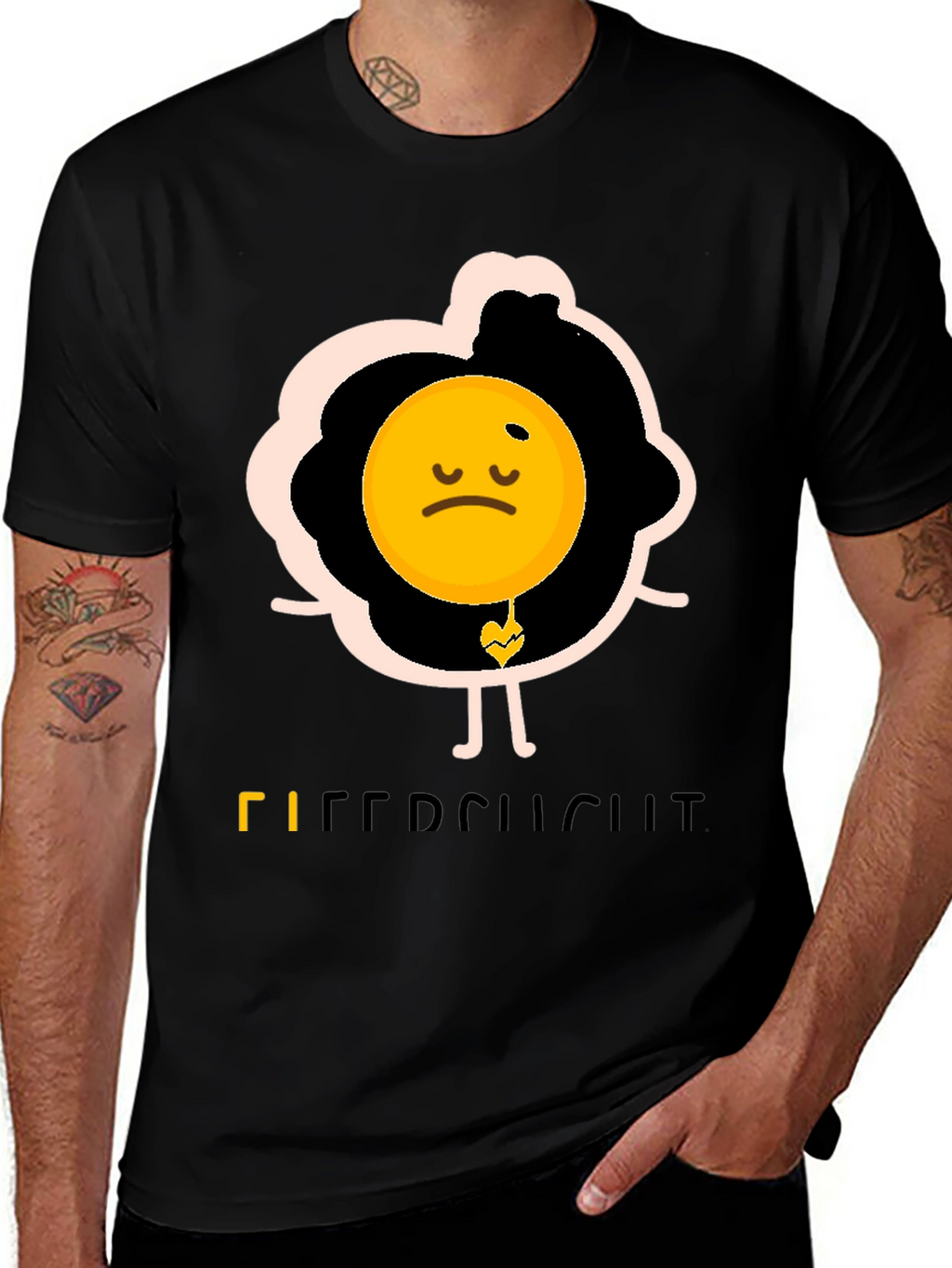 Sad Egg Graphic Tee - Funny Novelty T-Shirt