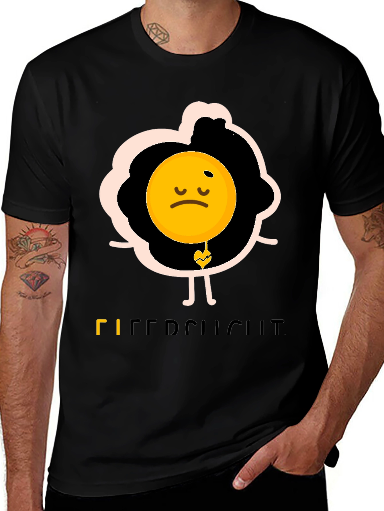 Sad Egg Graphic Tee - Funny Novelty T-Shirt