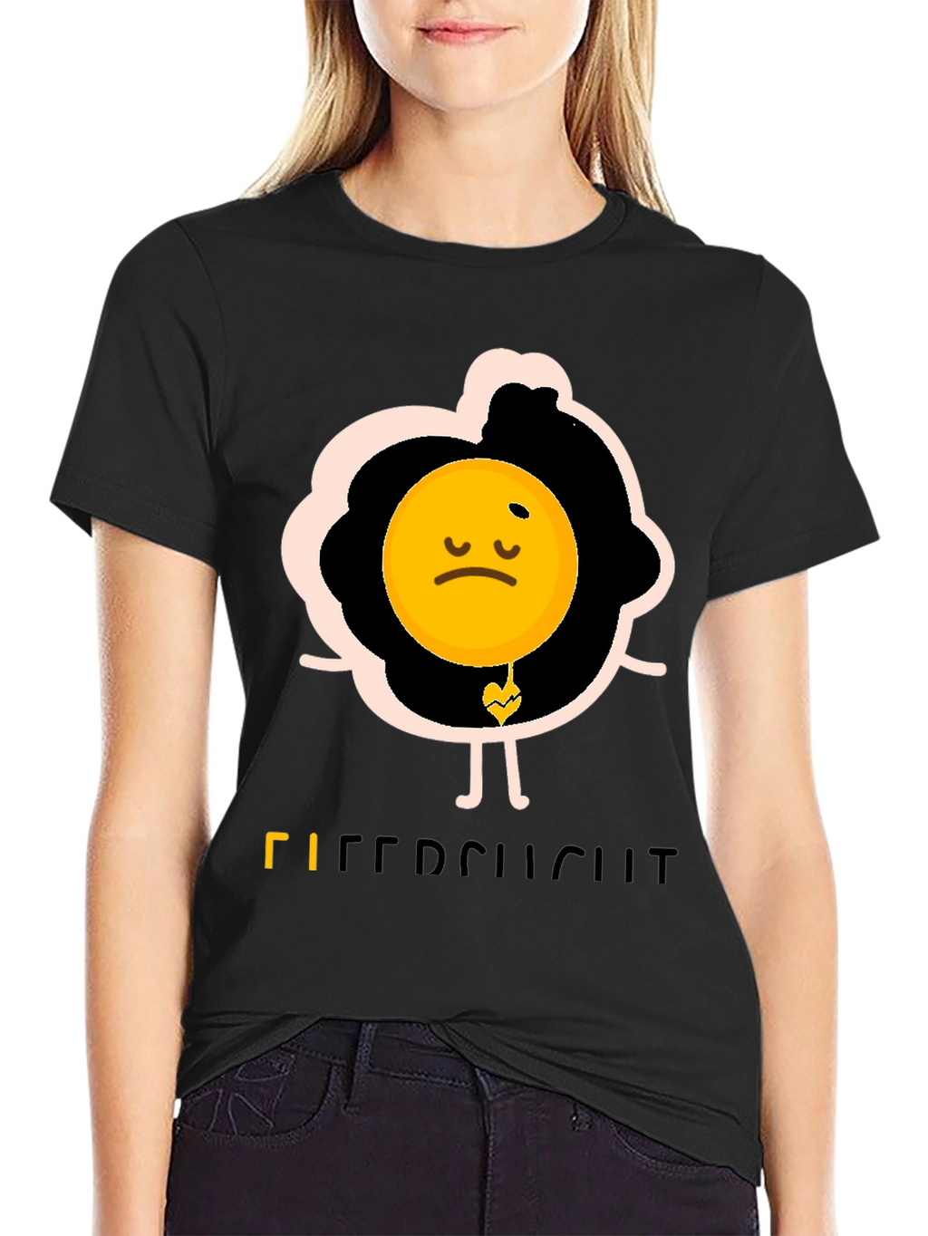 Sad Egg Graphic Tee - Funny Novelty T-Shirt